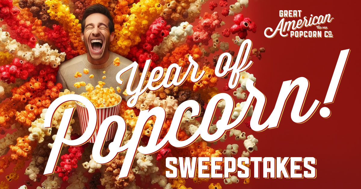 Win Popcorn for a Year! Great American Popcorn Company